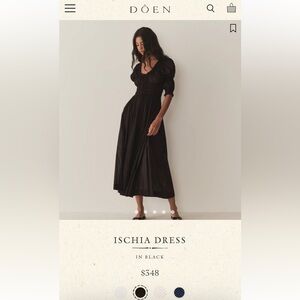 Doen Ischia dress black